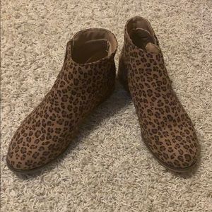 Cheetah Print Booties
